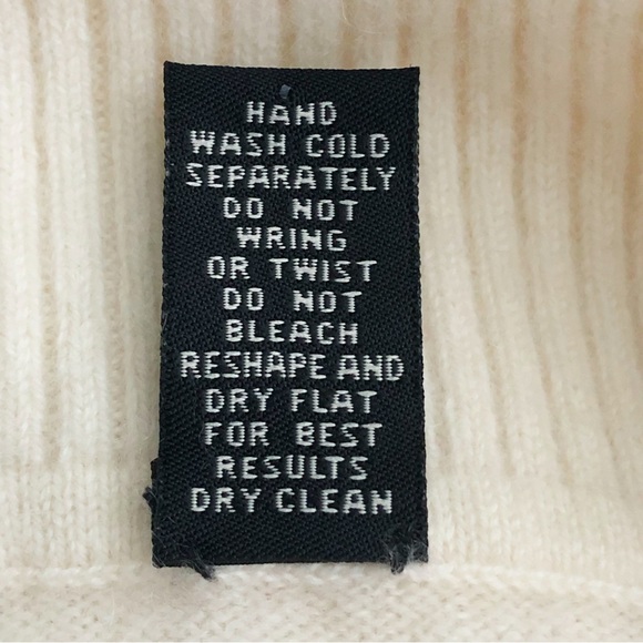 Valerie Steven’s Cashmere 2 Ply Cream Sweater Size XL - Picture 8 of 13